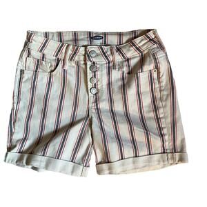 Red White and Blue Classic rolled hem shorts  size 2